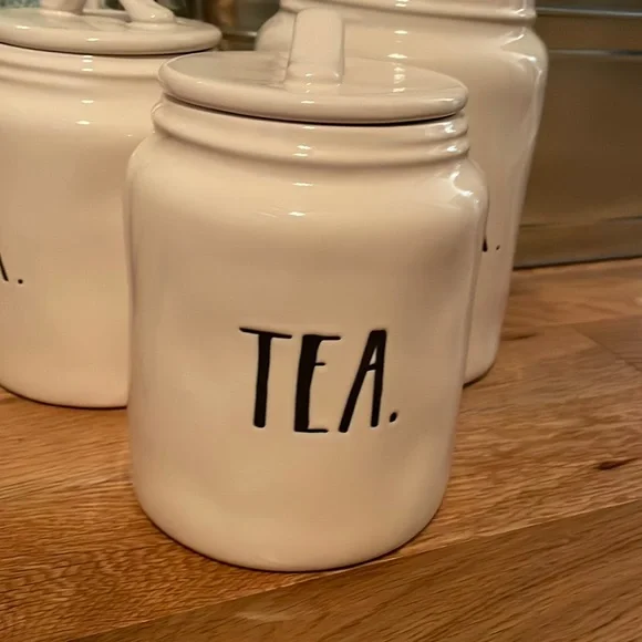 Rae Dunn Tea ceramic canister. - Picture 1 of 1